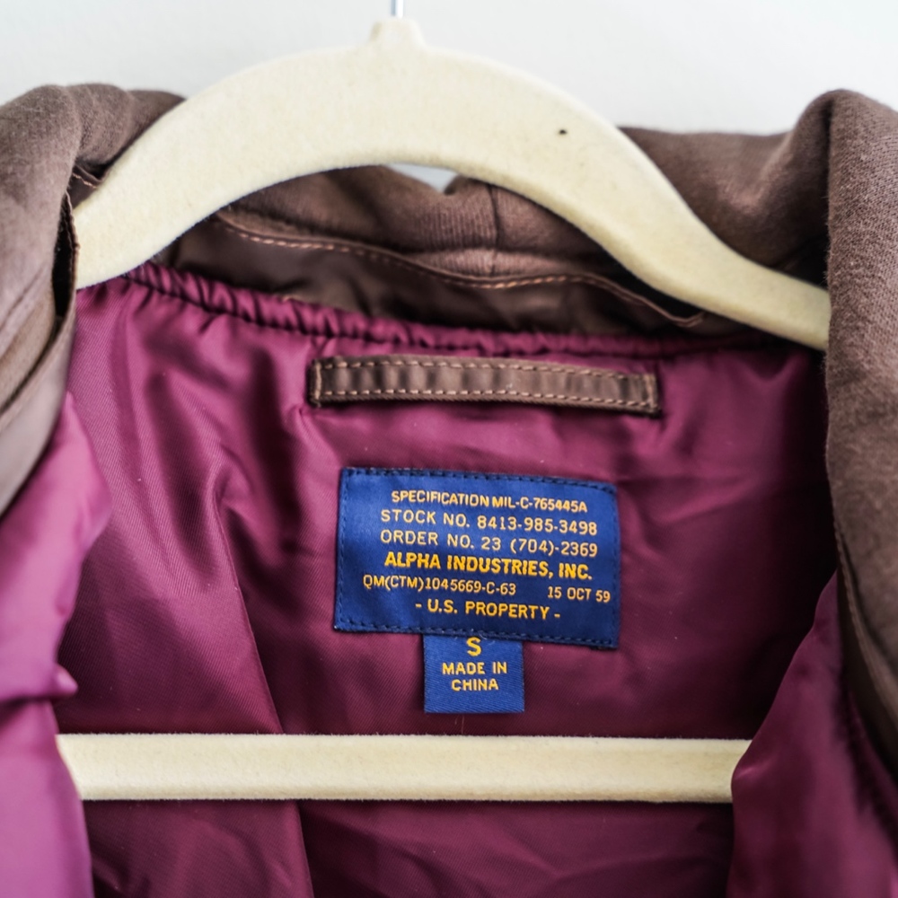 Alpha Industries Hooded Bomber Jacket - Picture 2 of 7